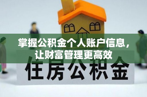 梨树掌握公积金个人账户信息，让财富管理更高效