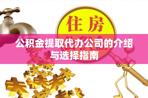 梨树公积金提取代办公司的介绍与选择指南